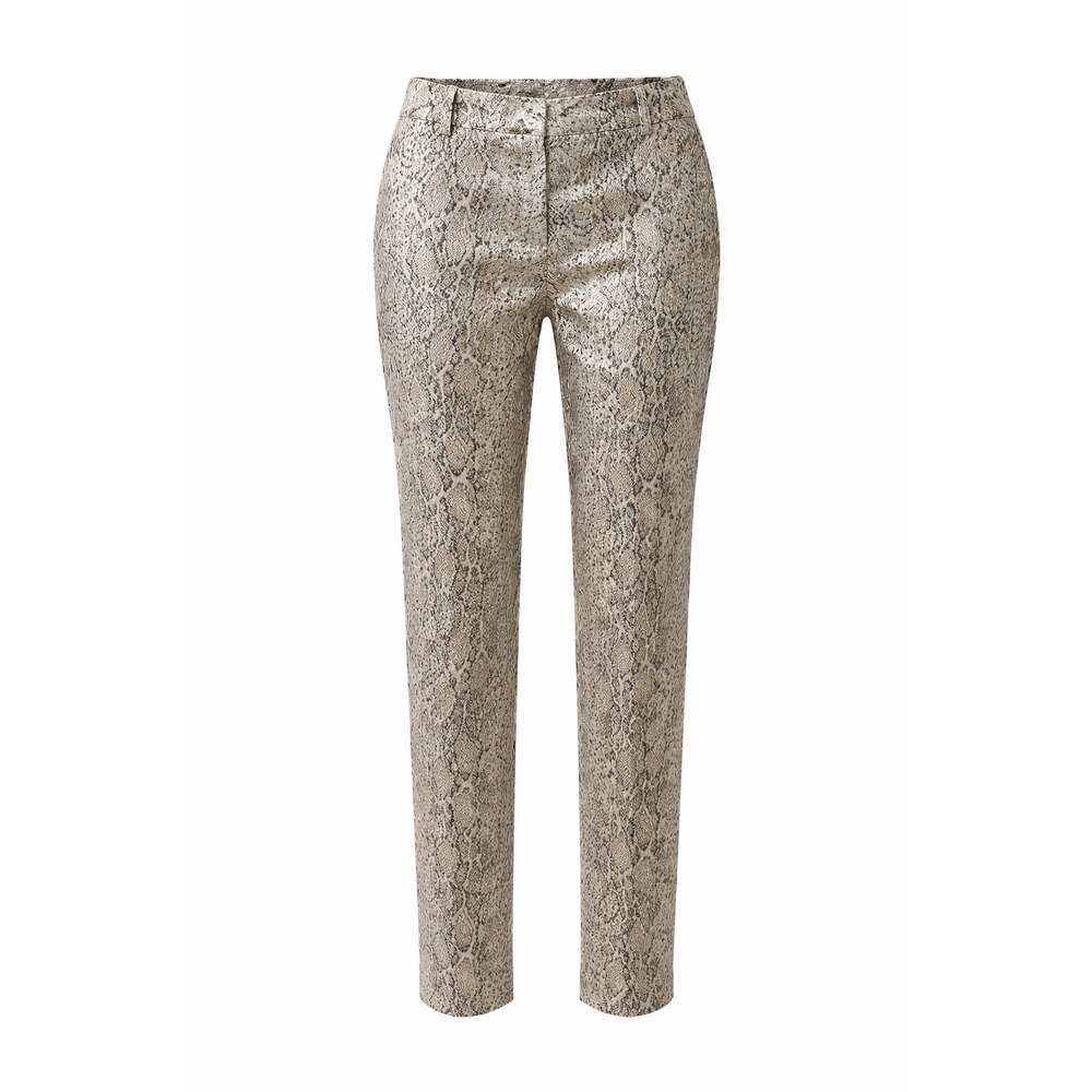 Calvin Klein Metallic Slim Fit Pants Size 14 Gold Shimmer Textured